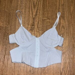 Garage corset crop top